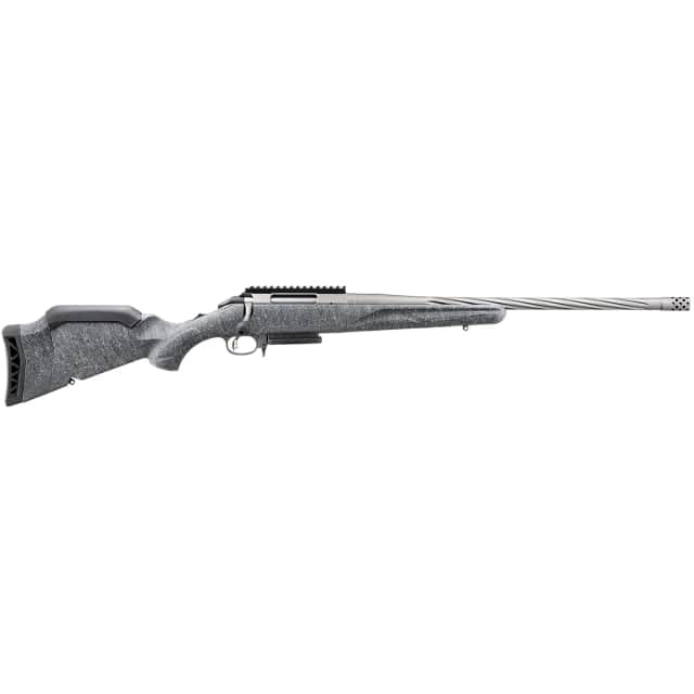 Ruger 46903 American II Full Size 7mm-08 Rem 3+1 20" Gun Metal Gray Cerakote Spiral Fluted Threaded Barrel Ruger 46903 American II Full Size 7mm-08 Rem 3+1 20" Gun Metal Gray Cerakote Spiral Fluted Threaded Barrel