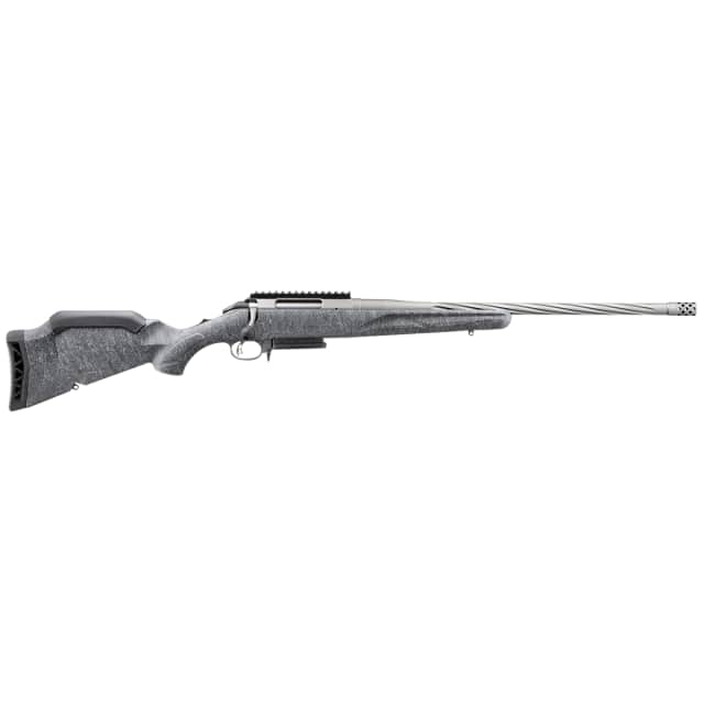 Ruger 46904 American II Full Size 243 Win 3+1 20" Gun Metal Gray Cerakote Spiral Fluted Threaded Barrel Ruger 46904 American II Full Size 243 Win 3+1 20" Gun Metal Gray Cerakote Spiral Fluted Threaded Barrel