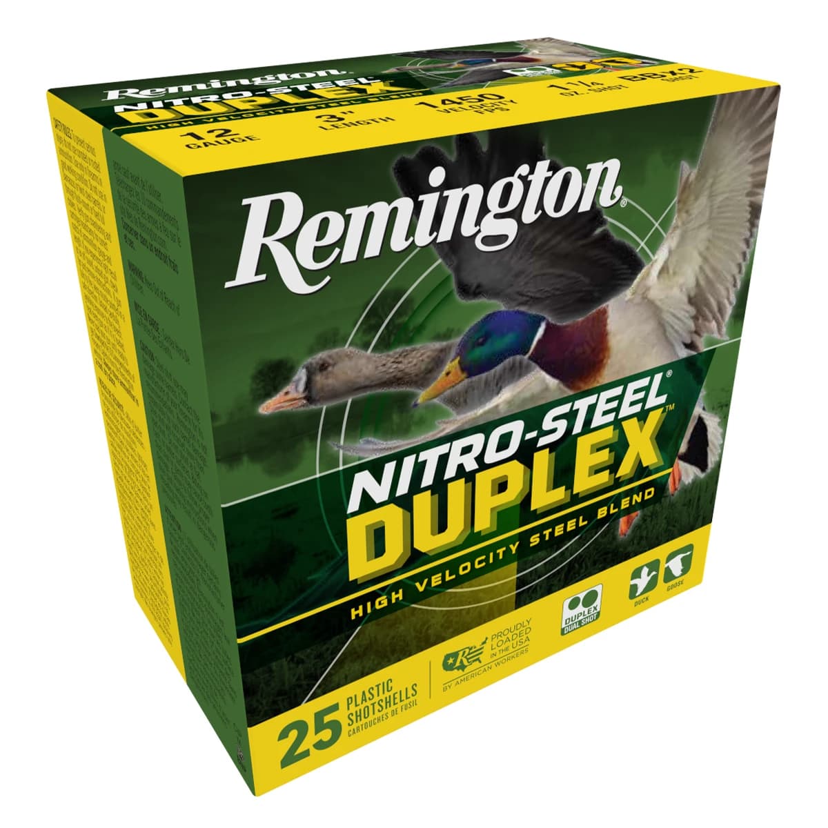 Remington Ammunition R20323 12Gauge 3" 1 1/4oz 2/BBShot 25 Per Box Remington Ammunition R20323 12Gauge 3" 1 1/4oz 2/BBShot 25 Per Box