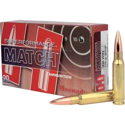 Hornady Superformance Match .308 Winchester Ammunition Hornady Superformance Match .308 Winchester Ammunition