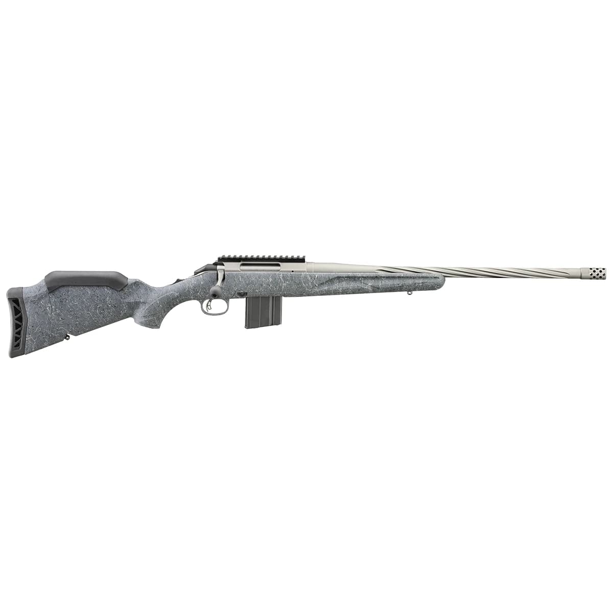 Ruger 46918 American II Full Size 22 ARC 10+1 20" Cobalt Cerakote Spiral Fluted Threaded Barrel Ruger 46918 American II Full Size 22 ARC 10+1 20" Cobalt Cerakote Spiral Fluted Threaded Barrel