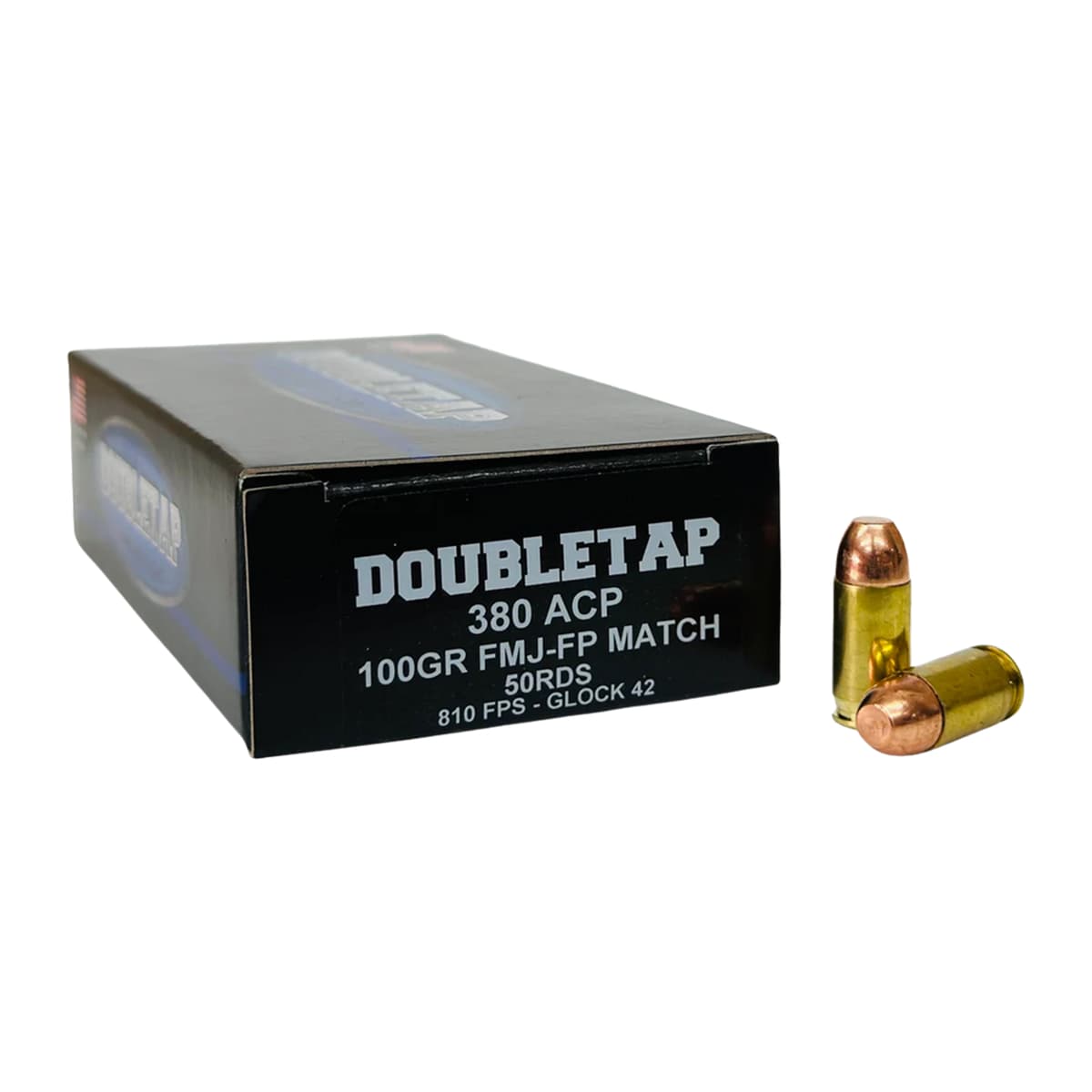 DoubleTap Ammunition 380ACP100FMJ 380ACP 100gr Full Metal Jacket Flat Point 50 Per Box DoubleTap Ammunition 380ACP100FMJ 380ACP 100gr Full Metal Jacket Flat Point 50 Per Box