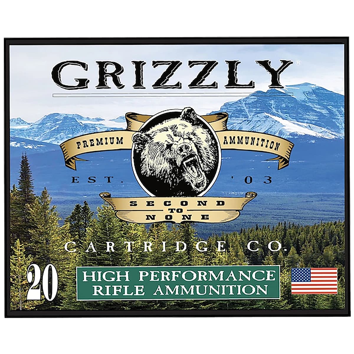 Grizzly Ammo GC357M20 357Mag 210gr Full Metal Jacket Flat Point 20 Per Box Grizzly Ammo GC357M20 357Mag 210gr Full Metal Jacket Flat Point 20 Per Box