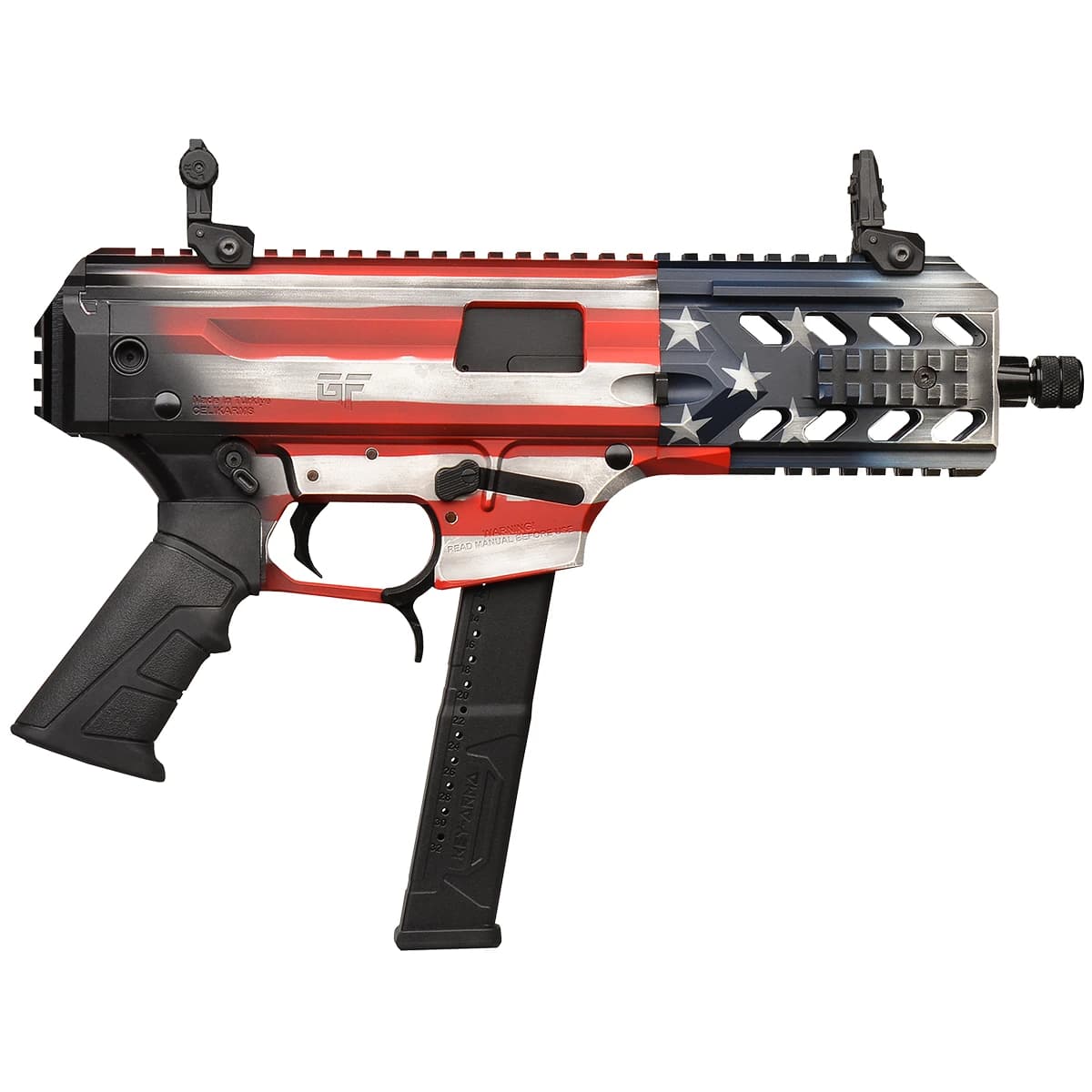 Gforce Arms BLADE8USA Blade8 USA 9mm Luger 15+1 8" Black QPQ Steel Barrel Gforce Arms BLADE8USA Blade8 USA 9mm Luger 15+1 8" Black QPQ Steel Barrel