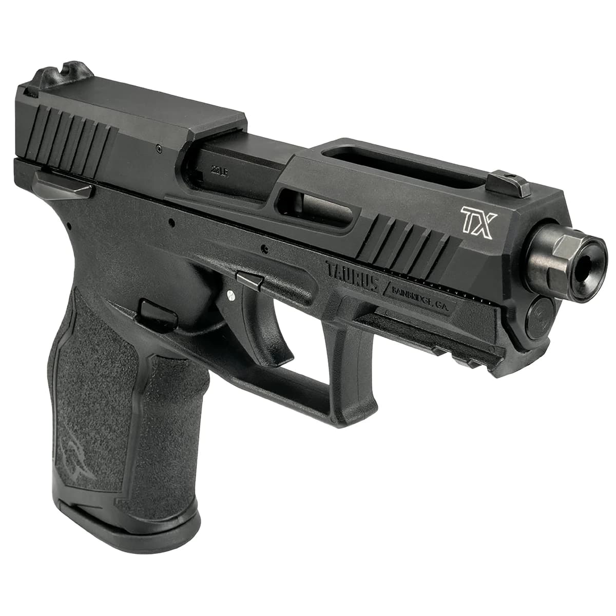 Taurus 1-2TX22141-5XMAG TX22 Full Size Frame 22 LR 22+1 4.10" Black Threaded Barrel Taurus 1-2TX22141-5XMAG TX22 Full Size Frame 22 LR 22+1 4.10" Black Threaded Barrel