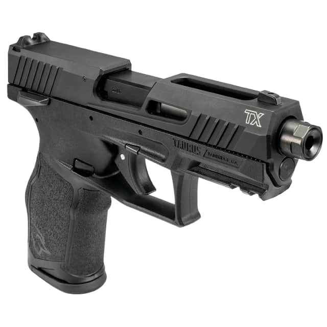 Taurus 1-2TX22141-5XMAG TX22 Full Size Frame 22 LR 22+1 4.10" Black Threaded Barrel Taurus 1-2TX22141-5XMAG TX22 Full Size Frame 22 LR 22+1 4.10" Black Threaded Barrel
