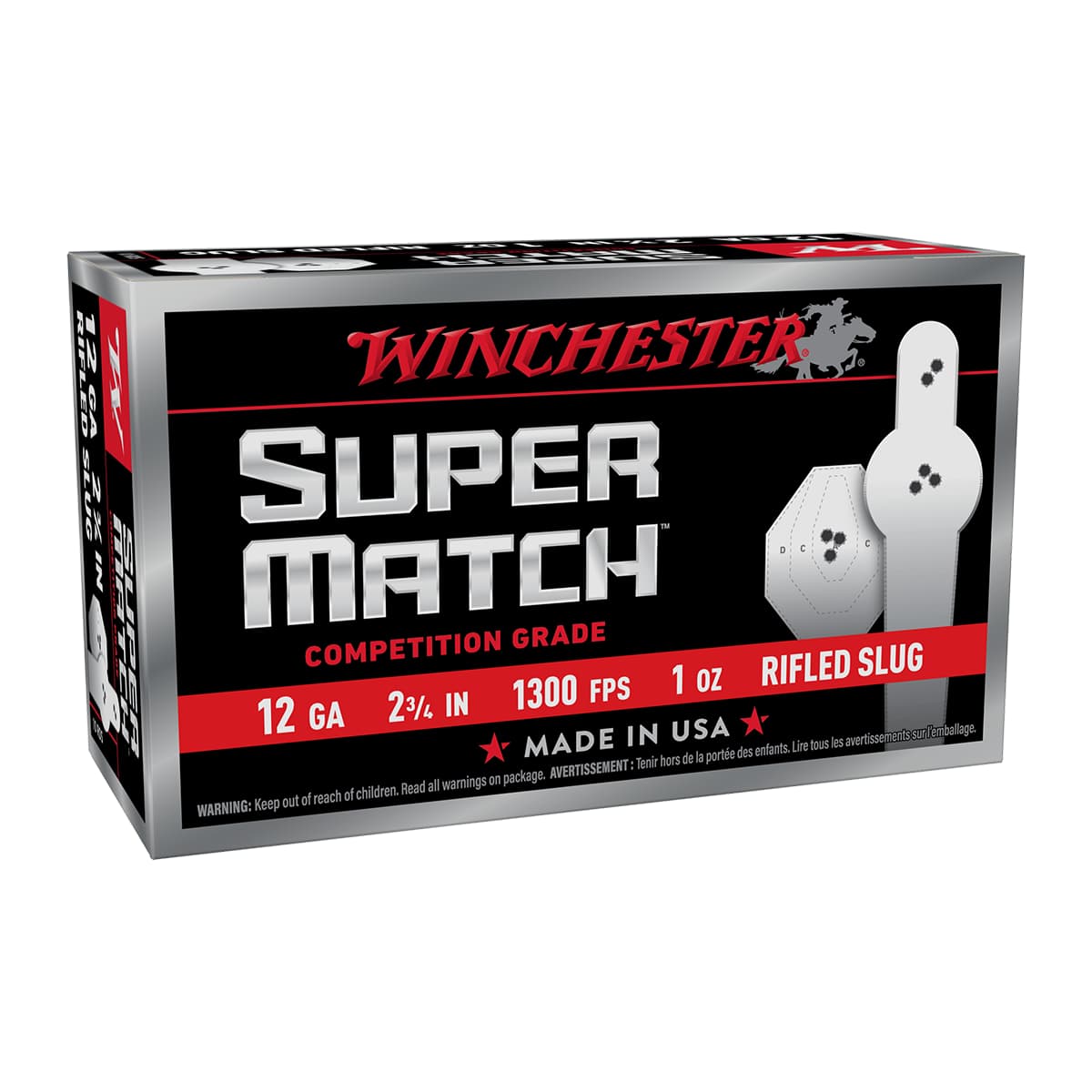Winchester Ammo SM12RS 12 Gauge 2.75" 1oz Slug Shot 10 Per Box Winchester Ammo SM12RS 12 Gauge 2.75" 1oz Slug Shot 10 Per Box