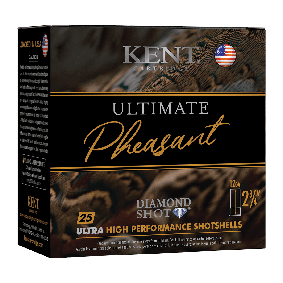 Kent Cartridge K12UPH404X6 Ultimate Pheasant 12Gauge 2.75" 1 3/8 oz 4/6 Shot 25 Per Box Kent Cartridge K12UPH404X6 Ultimate Pheasant 12Gauge 2.75" 1 3/8 oz 4/6 Shot 25 Per Box