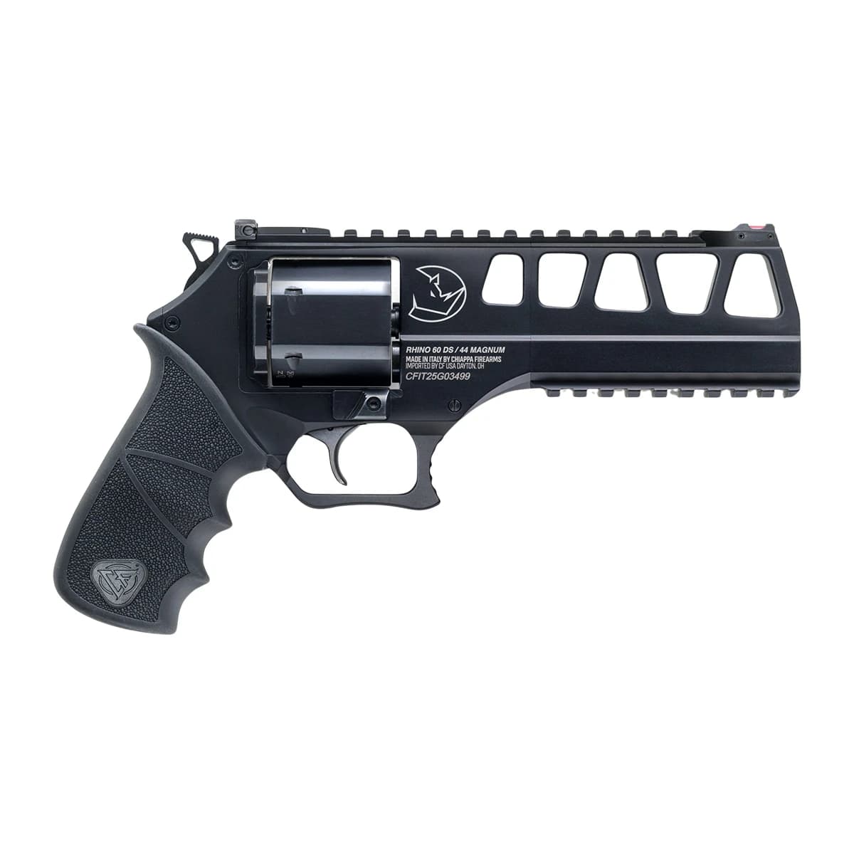 Chiappa Firearms CF340350 60SAR *CA Compliant L Frame 44 Mag 6 Shot 6" Black Steel Barrel Chiappa Firearms CF340350 60SAR *CA Compliant L Frame 44 Mag 6 Shot 6" Black Steel Barrel