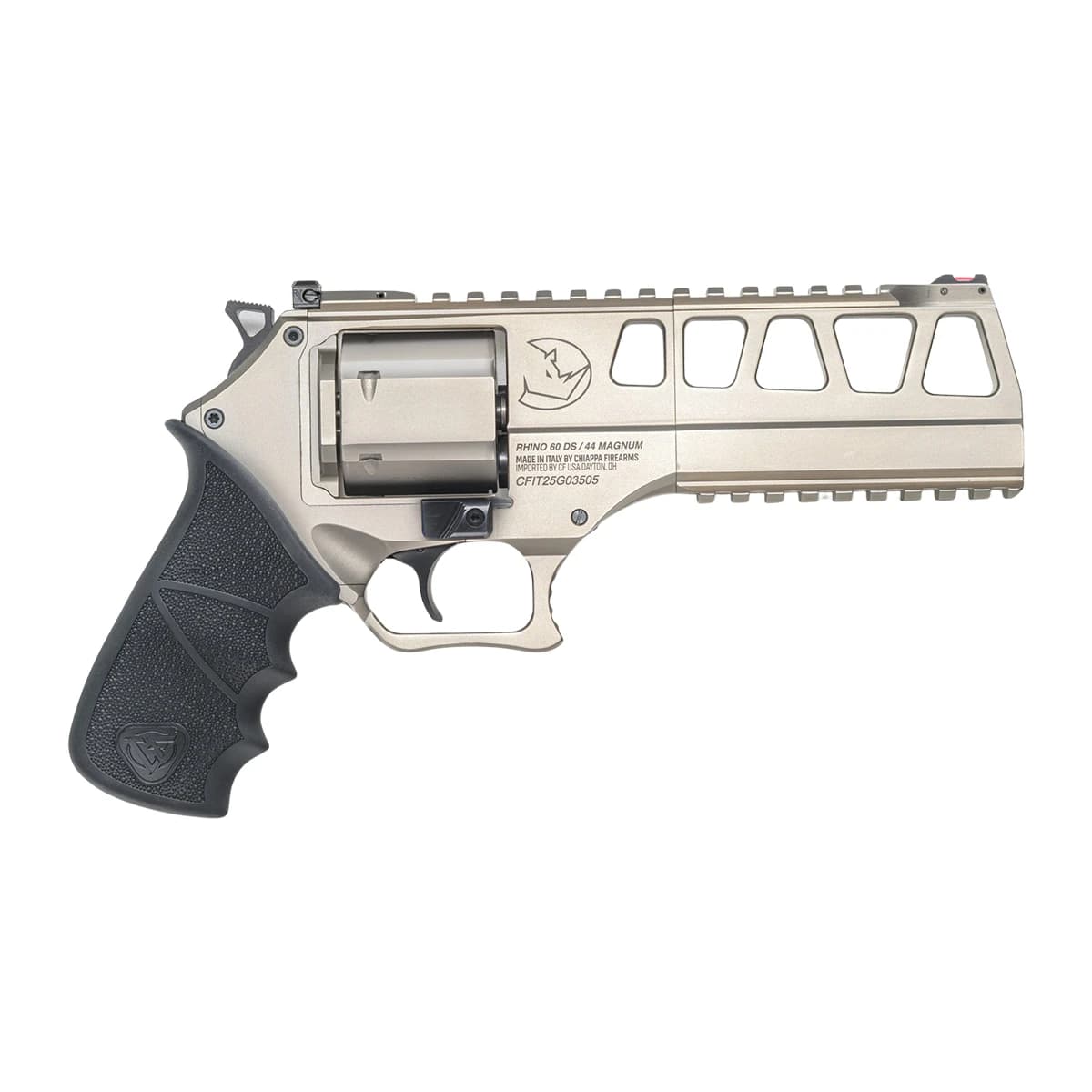 Chiappa Firearms 340351 60DS L Frame 44 Mag 6 Shot 6" Nickel Steel Barrel & Cylinder Chiappa Firearms 340351 60DS L Frame 44 Mag 6 Shot 6" Nickel Steel Barrel & Cylinder
