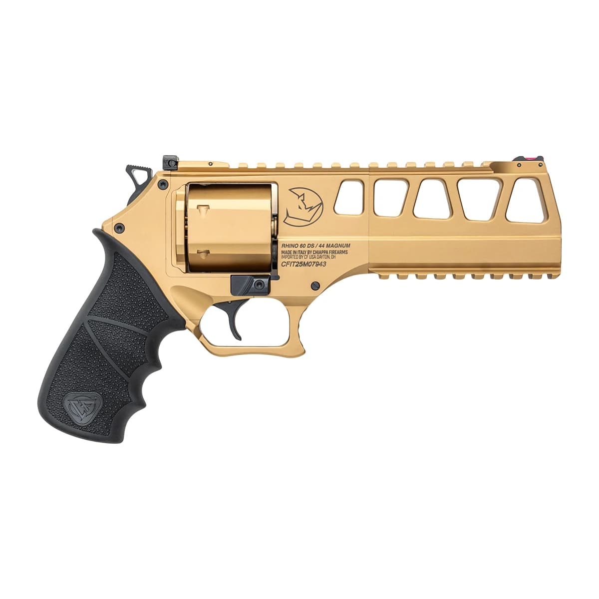 Chiappa Firearms CF340355 Rhino 60SAR L Frame 44 Mag 6 Shot 6" Gold Steel Barrel Chiappa Firearms CF340355 Rhino 60SAR L Frame 44 Mag 6 Shot 6" Gold Steel Barrel