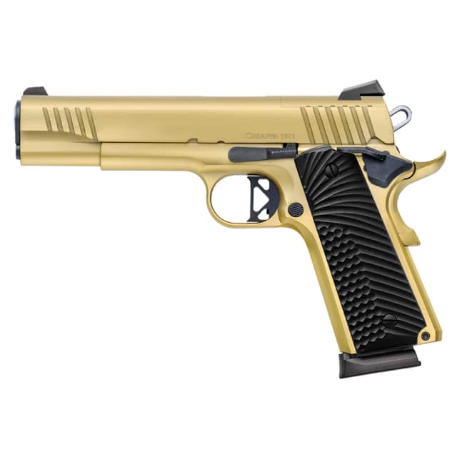 Chiappa Firearms 440233 1911 Superior Full Size Frame 38 Super 8+1 5" Gold Optic Ready Chiappa Firearms 440233 1911 Superior Full Size Frame 38 Super 8+1 5" Gold Optic Ready