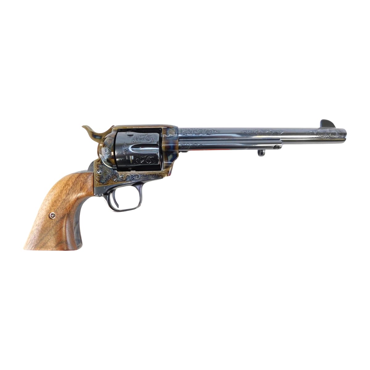 Colt Mfg P2870Z Single Action Army 150th Anniversary 45 Long Colt 6 Shot 7.50" Engraved Blued Barrel Colt Mfg P2870Z Single Action Army 150th Anniversary 45 Long Colt 6 Shot 7.50" Engraved Blued Barrel