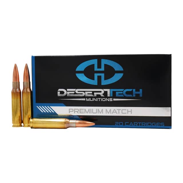 Desert Tech DTM308175BX Premium Match 308 Win 175gr Boat Tail Hollow Point 20 Per Box Desert Tech DTM308175BX Premium Match 308 Win 175gr Boat Tail Hollow Point 20 Per Box