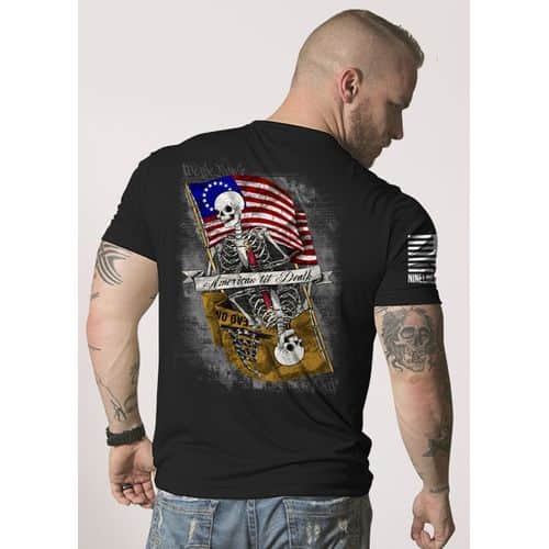 9 Line Men's T-Shirt - AMERICAN TIL DEATH - Navy 9 Line Men's T-Shirt - AMERICAN TIL DEATH - Navy
