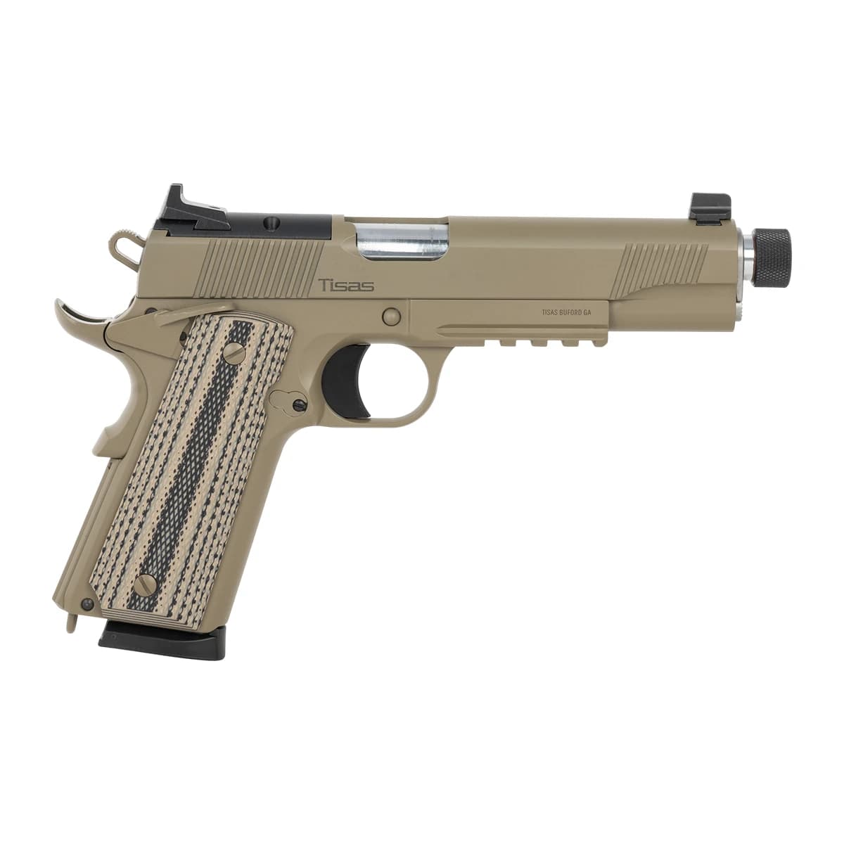 Tisas Arms 10100506 1911 Duty Full Size Frame 45 ACP 8+1 5.50" Black Threaded Barrel Tisas Arms 10100506 1911 Duty Full Size Frame 45 ACP 8+1 5.50" Black Threaded Barrel