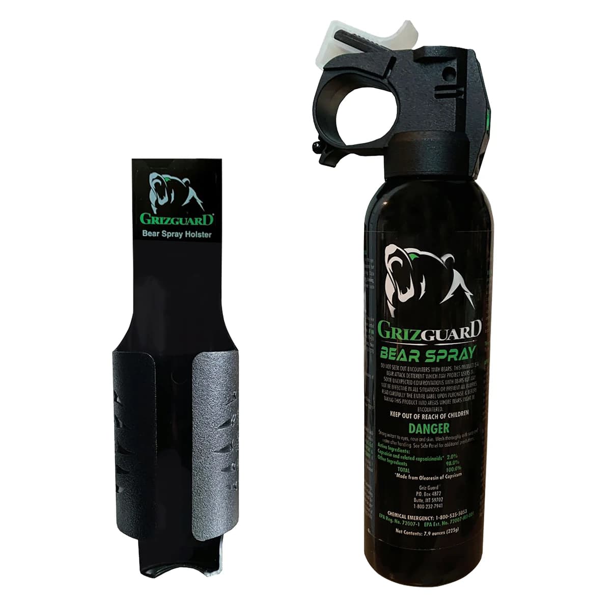 PSP GG1B Bear Spray Range 30ft 7.90oz Black Spray Includes Holster PSP GG1B Bear Spray Range 30ft 7.90oz Black Spray Includes Holster
