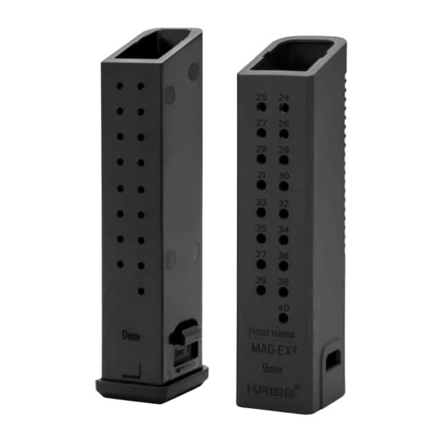 Kriss USA KVAMX2K90BL01 Mag-Ex2 Extension Kit 9mm Luger +23 Compatible w/ Glock 17 Gen 3-5 Kriss USA KVAMX2K90BL01 Mag-Ex2 Extension Kit 9mm Luger +23 Compatible w/ Glock 17 Gen 3-5