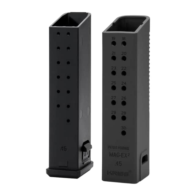 Kriss USA KVAMX2K45BL01 Mag-Ex2 Extension Kit 45 ACP +17 Compatible w/ Glock 21 Gen 3-5 Kriss USA KVAMX2K45BL01 Mag-Ex2 Extension Kit 45 ACP +17 Compatible w/ Glock 21 Gen 3-5