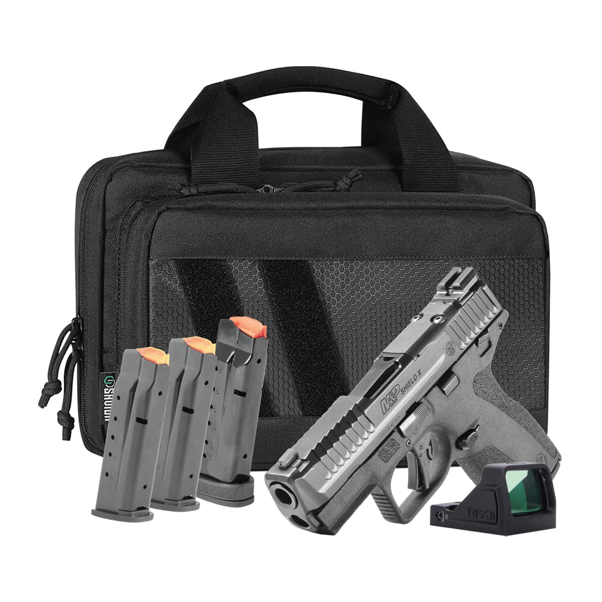 Smith & Wesson 14955 M&P9 Shield X Bundle Sub-Compact 9mm Luger 15+1 3.60" Barrel Smith & Wesson 14955 M&P9 Shield X Bundle Sub-Compact 9mm Luger 15+1 3.60" Barrel