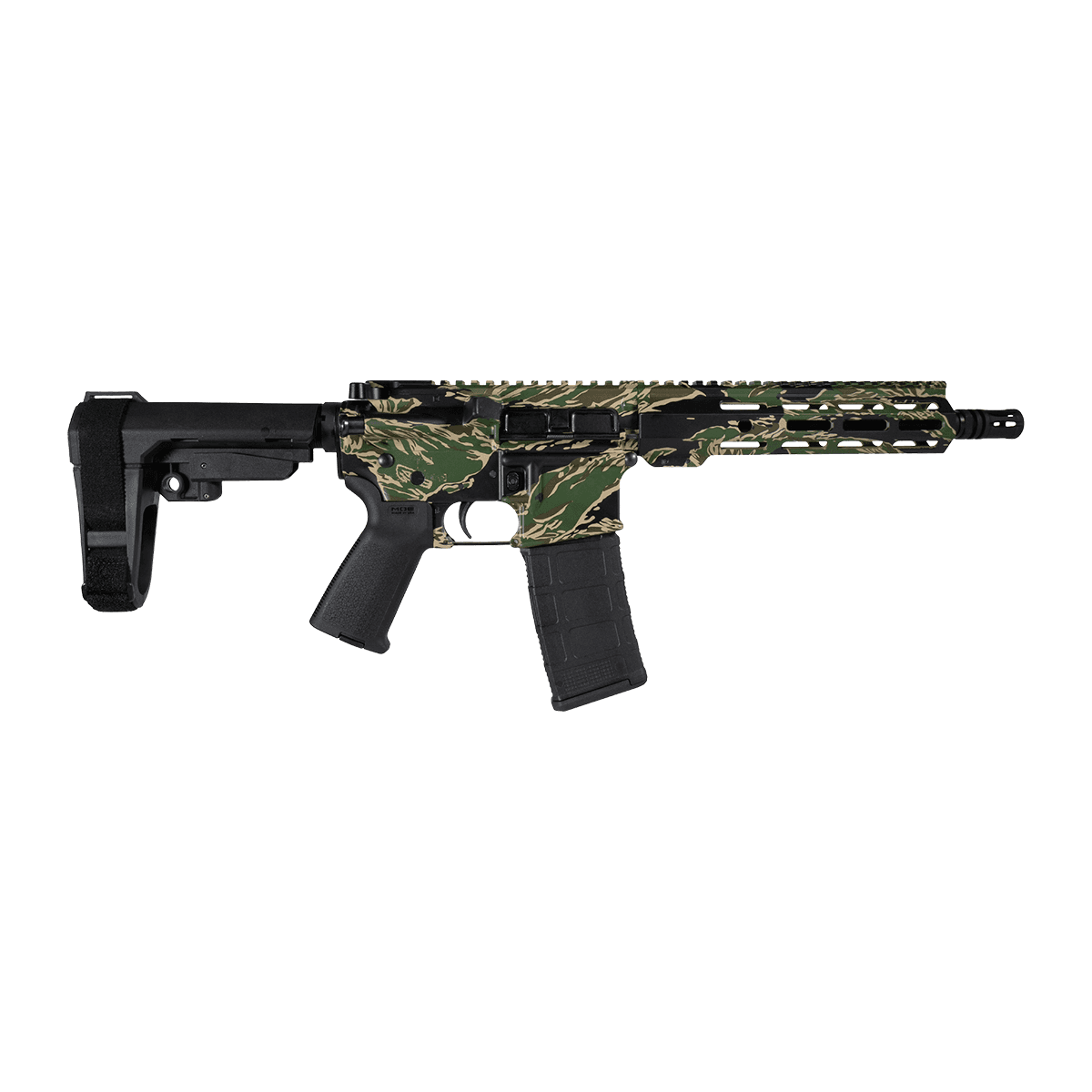 Shark Coast Tactical SCC07305TGR-P Tiger Stripe 5.56 NATO 30+1 Black Nitride Threaded Barrel Shark Coast Tactical SCC07305TGR-P Tiger Stripe 5.56 NATO 30+1 Black Nitride Threaded Barrel