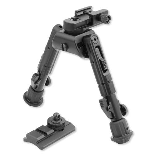 TL-BP02: Leapers UTG Heavy Duty Recon 360 Bipod 5.59" to 7.0" Picatinny/Swivel Stud Mount Aluminum Matte Black TL-BP02: Leapers UTG Heavy Duty Recon 360 Bipod 5.59" to 7.0" Picatinny/Swivel Stud Mount Aluminum Matte Black
