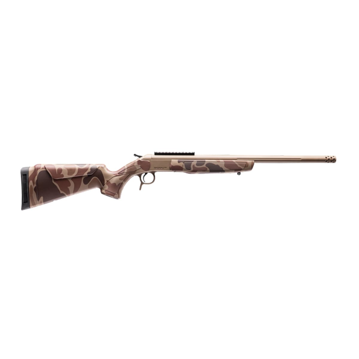 CVA CR4446D Scout Takedown 300 Blackout 1rd 16.50" Flat Dark Earth Cerakote Threaded Barrel CVA CR4446D Scout Takedown 300 Blackout 1rd 16.50" Flat Dark Earth Cerakote Threaded Barrel