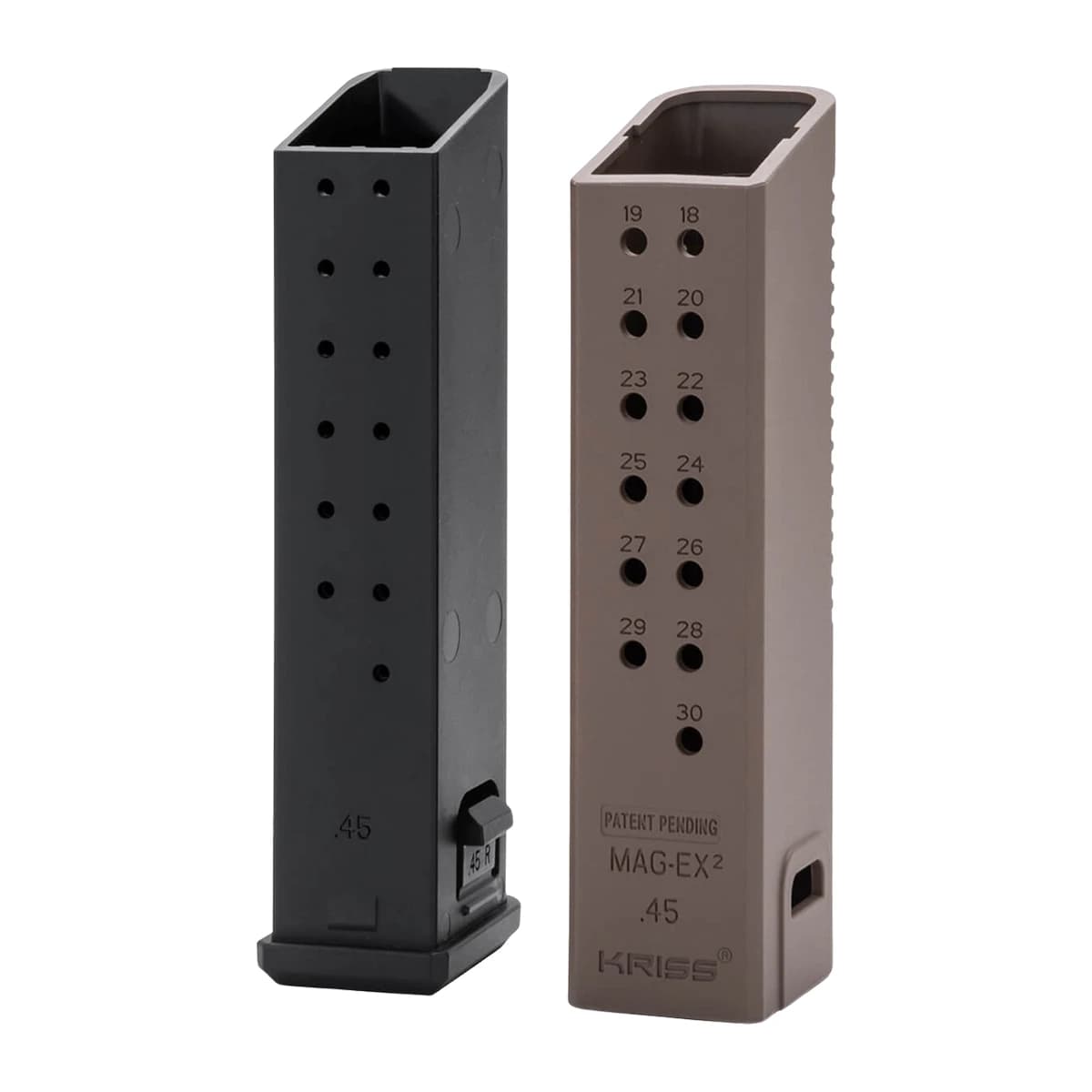 Kriss USA KVAMX2K45FD00 Mag-Ex2 Extension Kit 45ACP +17 Compatible w/ Glock 21 Gen3-5 FDE Polymer Kriss USA KVAMX2K45FD00 Mag-Ex2 Extension Kit 45ACP +17 Compatible w/ Glock 21 Gen3-5 FDE Polymer