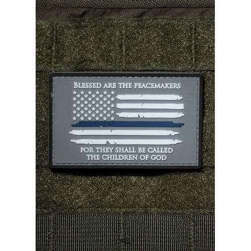 9 Line THIN BLUE LINE PVC PATCH - THIN BLUE LINE PVC PATCH - PATCH-PVC-TBL 9 Line THIN BLUE LINE PVC PATCH - THIN BLUE LINE PVC PATCH - PATCH-PVC-TBL