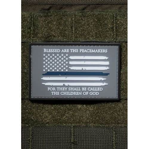 9 Line THIN BLUE LINE PVC PATCH - THIN BLUE LINE PVC PATCH - PATCH-PVC-TBL 9 Line THIN BLUE LINE PVC PATCH - THIN BLUE LINE PVC PATCH - PATCH-PVC-TBL