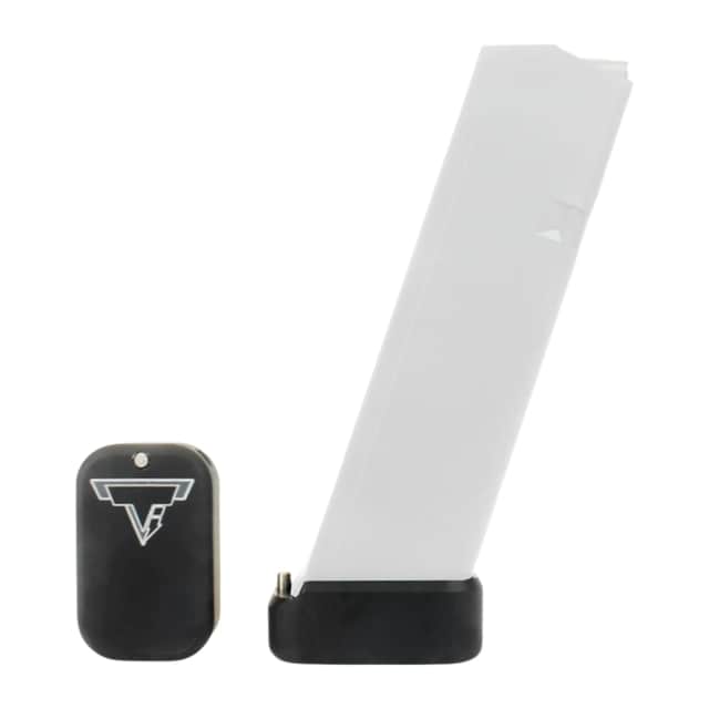 Taran Tactical GBP940C-00 Firepower Base Pad Fits Glock 19/23 Flat Black Aluminum Taran Tactical GBP940C-00 Firepower Base Pad Fits Glock 19/23 Flat Black Aluminum