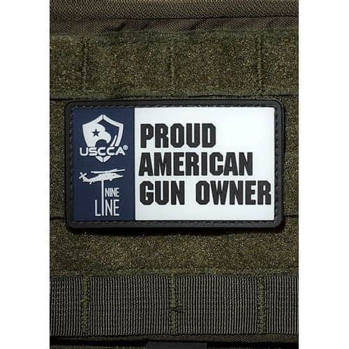 9 Line PVC PATCH - USCCA PROUD AMERICAN GUN OWNER 9 Line PVC PATCH - USCCA PROUD AMERICAN GUN OWNER