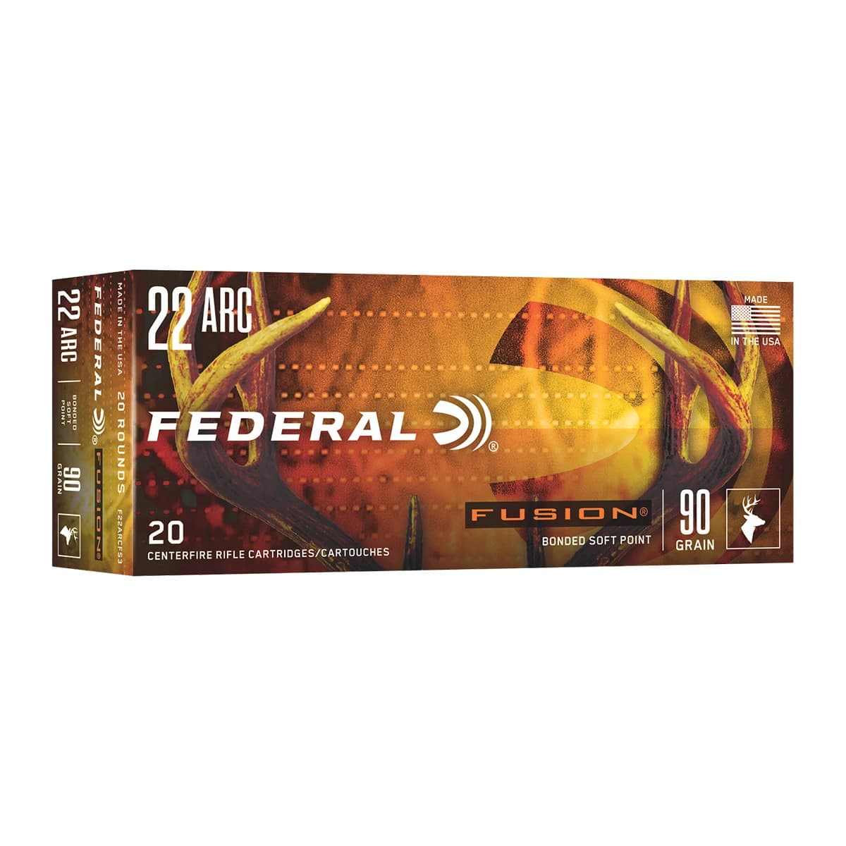 Federal F22ARCFS3 22ARC 90gr Fusion Tipped 20 Per Box Federal F22ARCFS3 22ARC 90gr Fusion Tipped 20 Per Box