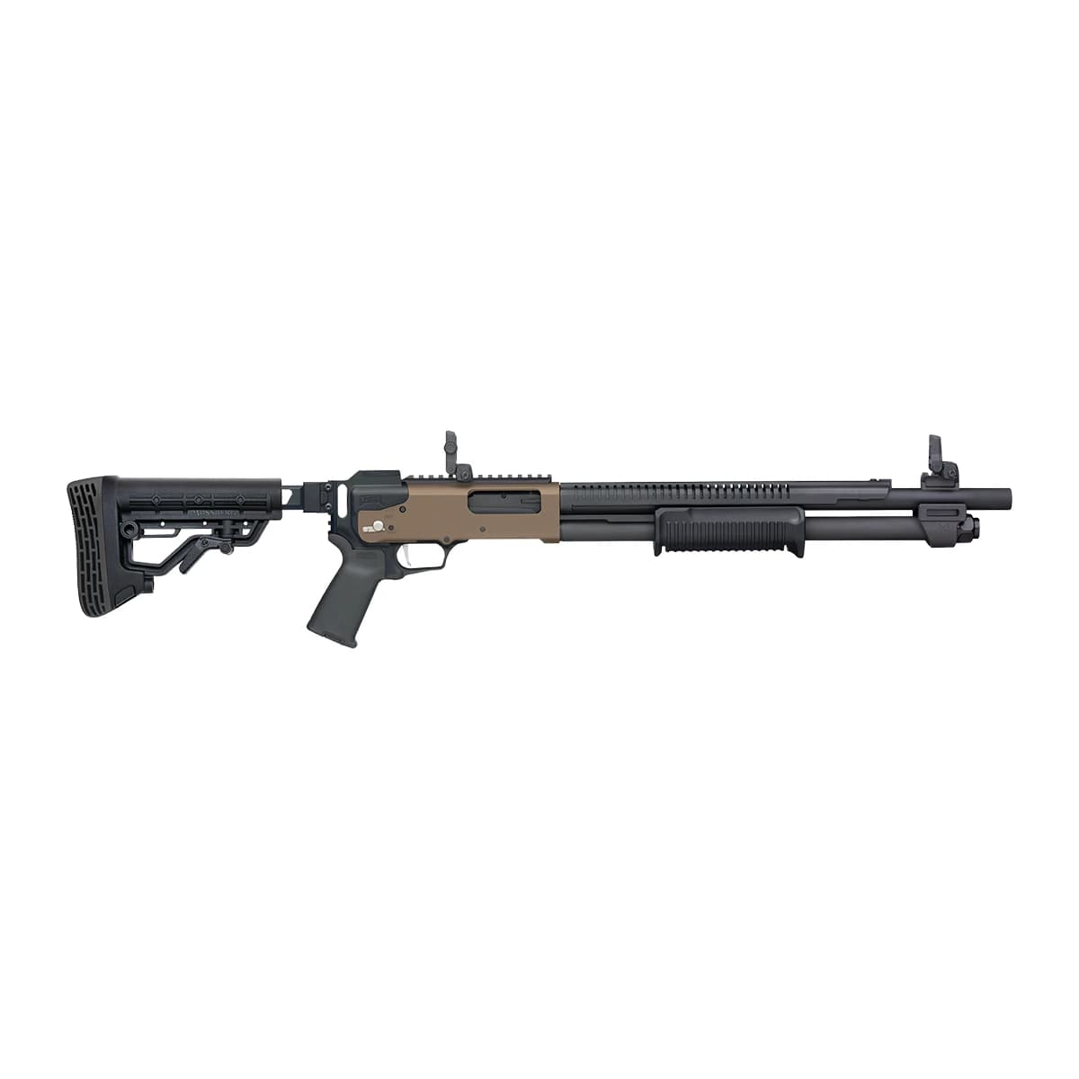 Mossberg 50233 590R 12 Gauge Pump 3" 6+1 18.50" Black Parkerized Integrated Heat Shield Barrel Mossberg 50233 590R 12 Gauge Pump 3" 6+1 18.50" Black Parkerized Integrated Heat Shield Barrel