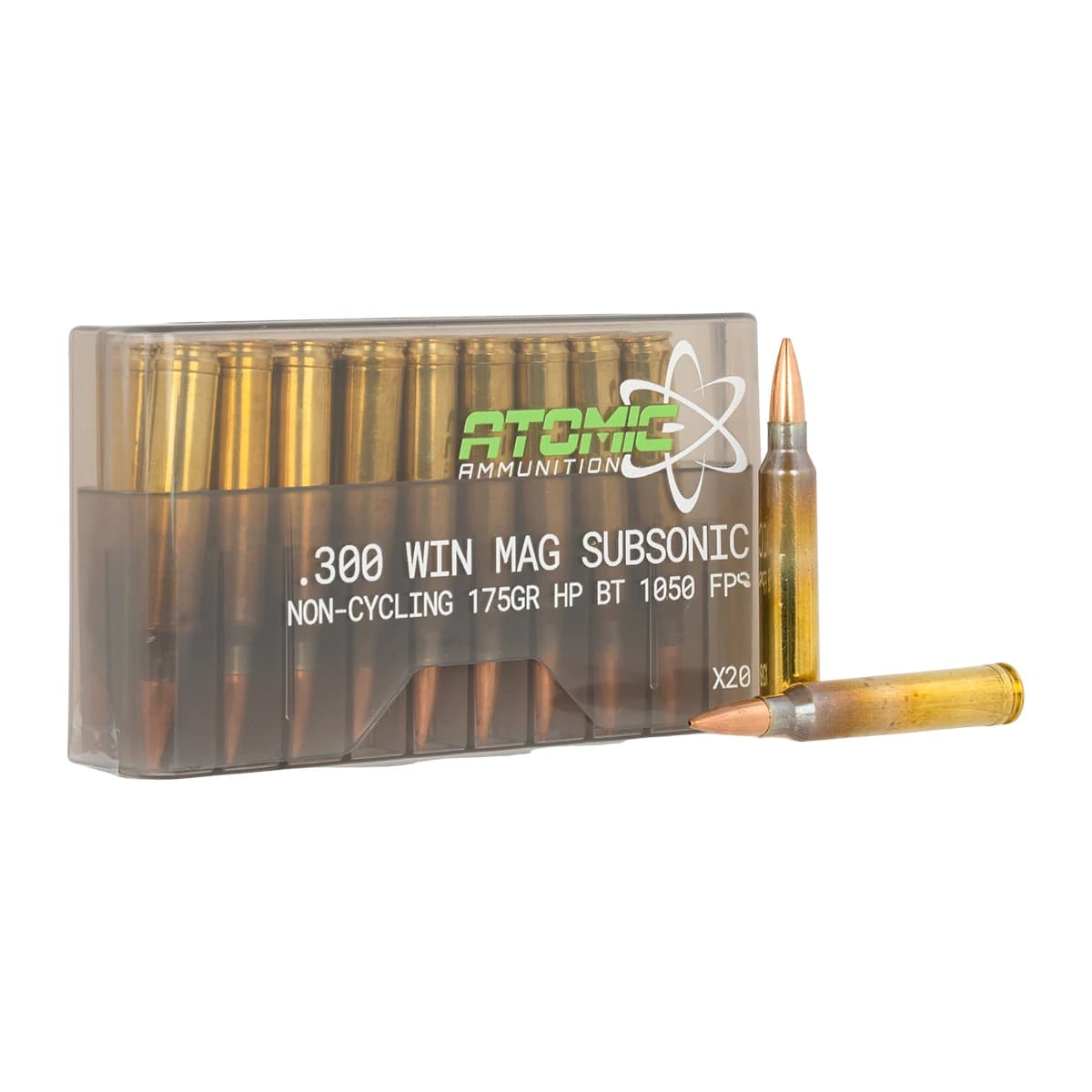 Atomic Ammunition 00471 300Win 175gr Hollow Point Boat Tail 20 Per Box Atomic Ammunition 00471 300Win 175gr Hollow Point Boat Tail 20 Per Box