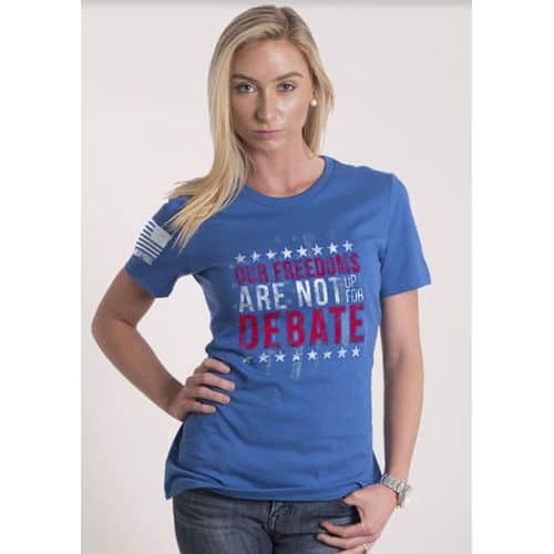 9 Line Women's Freedom Debate T-Shirt - Royal Blue 9 Line Women's Freedom Debate T-Shirt - Royal Blue