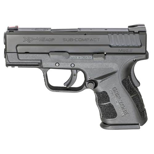 Springfield Armory XD45 Mod.2 .45 ACP 3.3" 9+1, 13+1 SubCompact Pistol With Notebook Carrying Case and Three Magazines Springfield Armory XD45 Mod.2 .45 ACP 3.3" 9+1, 13+1 SubCompact Pistol With Notebook Carrying Case and Three Magazines