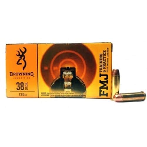 Browning 38 SpecialTraining & Practice 130 Grain Full Metal Jacket Browning 38 SpecialTraining & Practice 130 Grain Full Metal Jacket