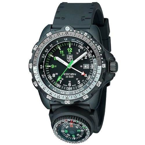 Luminox Mens Recon Navy SPC - Black, Green & White Dial - PU Strap With Compass 2 Luminox Mens Recon Navy SPC - Black, Green & White Dial - PU Strap With Compass 2