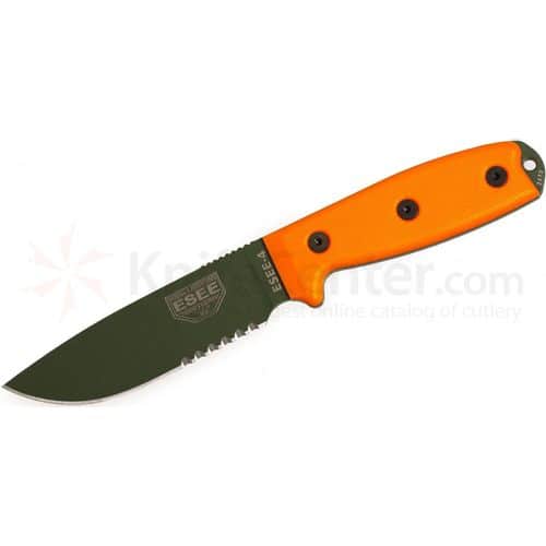 ESEE-4 Knife, Serrated Edge 2 ESEE-4 Knife, Serrated Edge 2