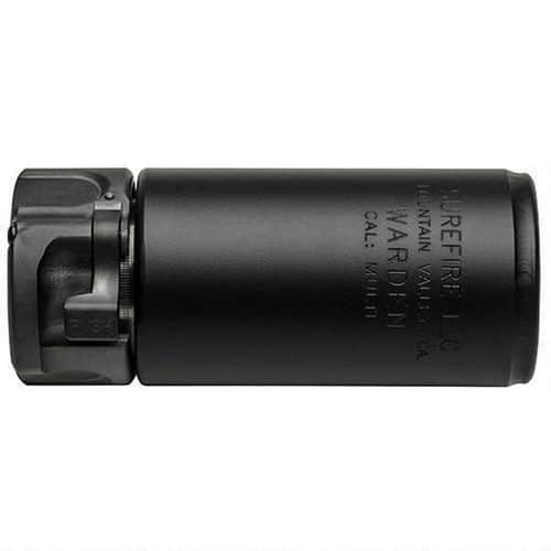 Surefire Warden Blast Diffuser Fits Surefire SOCOM Series Muzzle Devices Fast-Attach System Stainless Steel Body Cerakote Finish Black Surefire Warden Blast Diffuser Fits Surefire SOCOM Series Muzzle Devices Fast-Attach System Stainless Steel Body Cerakote Finish Black