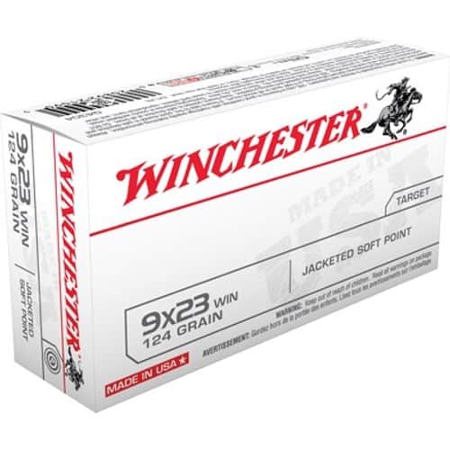 Winchester Ammo USA 9x23 Win 124 gr Jacketed Soft Point - Q4304 Winchester Ammo USA 9x23 Win 124 gr Jacketed Soft Point - Q4304