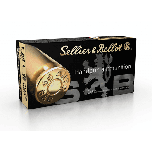 Sellier & Bellot 45 ACP Handgun Ammo FMJ 230 gr Sellier & Bellot 45 ACP Handgun Ammo FMJ 230 gr