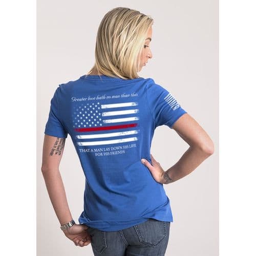 9 Line Women's Relaxed Fit T-Shirt - Thin Red Line 9 Line Women's Relaxed Fit T-Shirt - Thin Red Line