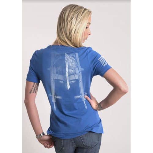 9 Line Daniel Defense Women's Spartan T-Shirt - Royal 9 Line Daniel Defense Women's Spartan T-Shirt - Royal