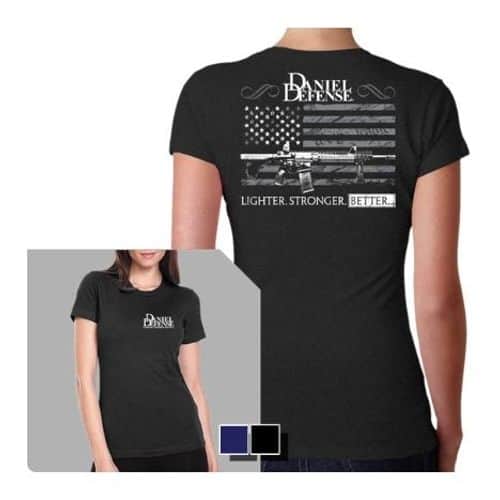 9 Line Daniel Defense Women's Old Glory T-Shirt - Black 9 Line Daniel Defense Women's Old Glory T-Shirt - Black