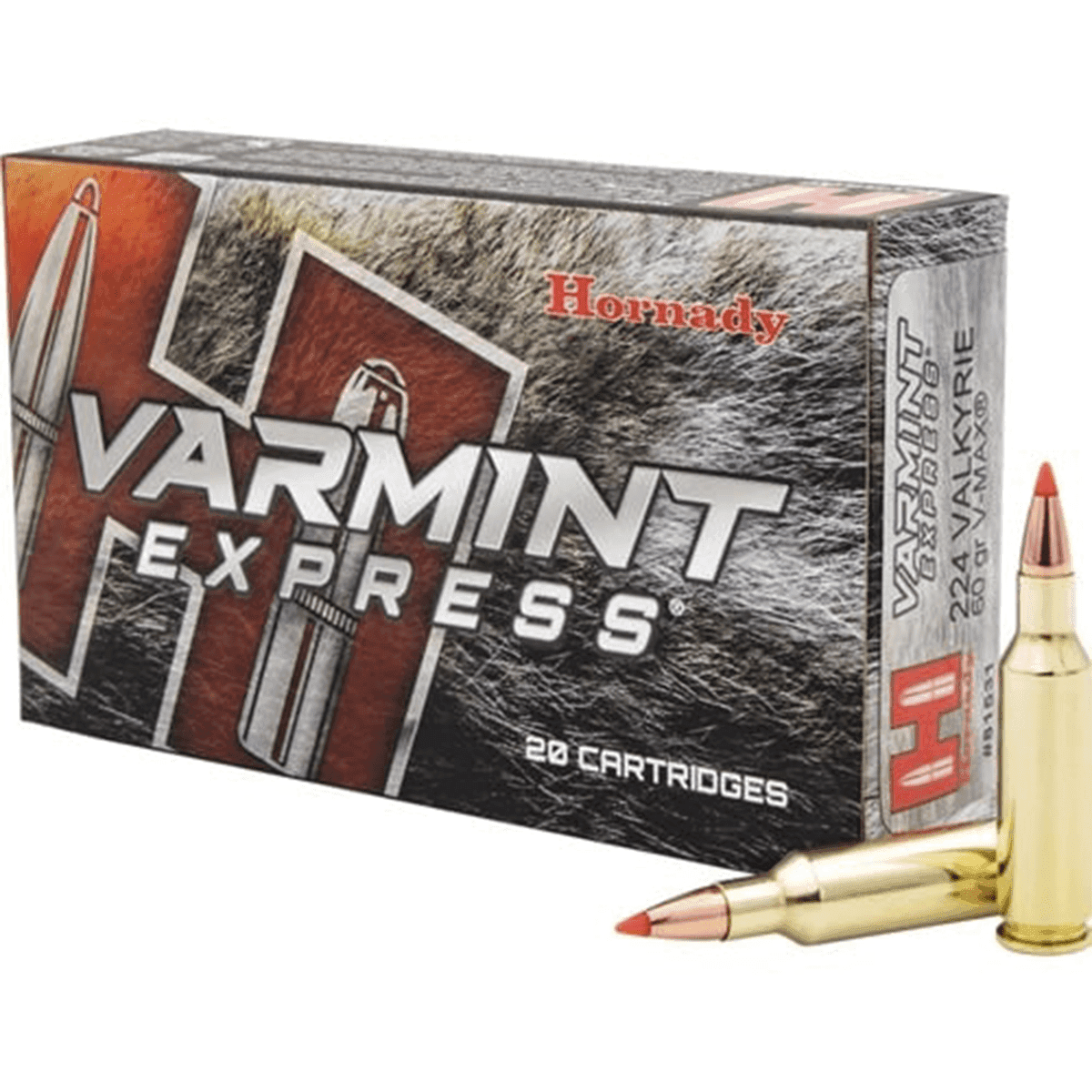 Hornady 81531 Varmint Express 224 Valkyrie 60 gr Hornady V Max Ammo Hornady 81531 Varmint Express 224 Valkyrie 60 gr Hornady V Max Ammo