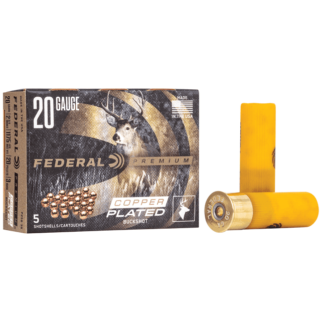 Federal Premium Vital-Shok Buckshot 20ga 2-3/4" 20 Pellets 5rd Box Federal Premium Vital-Shok Buckshot 20ga 2-3/4" 20 Pellets 5rd Box