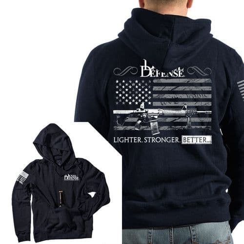 9 Line Daniel Defense Men's Old Glory Hoodie - Navy 9 Line Daniel Defense Men's Old Glory Hoodie - Navy