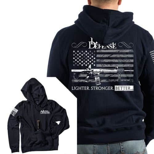 9 Line Daniel Defense Men's Old Glory Hoodie - Navy 9 Line Daniel Defense Men's Old Glory Hoodie - Navy